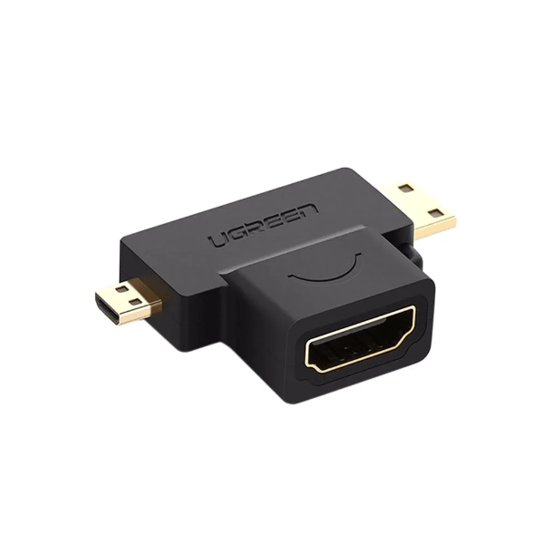UGREEN Micro HDMI Male + Mini HDMI Male to HDMI Female Adapter - HD129 - UG-20144