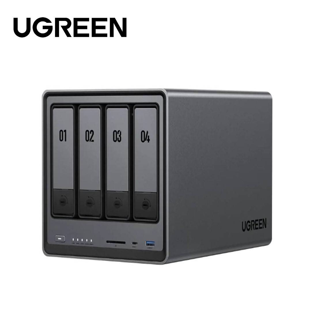 UGREEN NASync DXP4800 Plus 4-Bay Network Attached Storage - CM752Intel Pentium 8505, 8GB DDR5 RAM, 128 GB SSD - UG-35602