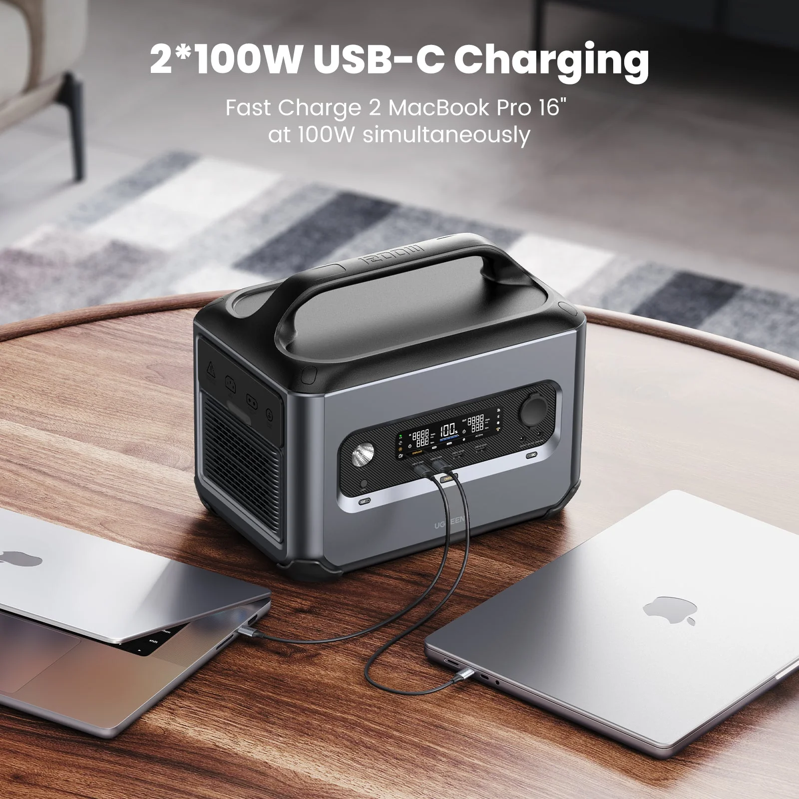 UGREEN PowerRoam Portable Power Station 680Wh | 600W UK - GS600 With Carrying Bag UG-15236