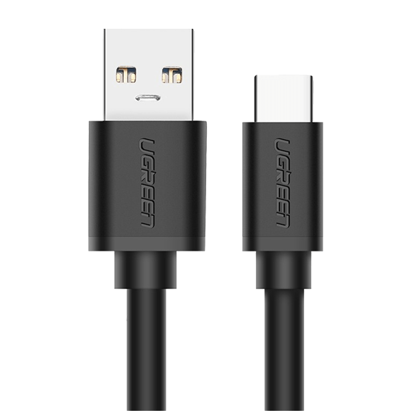 UGREEN USB 3.0 A Male to Type C Male Cable Nickel Plating 2m (Black) - US287