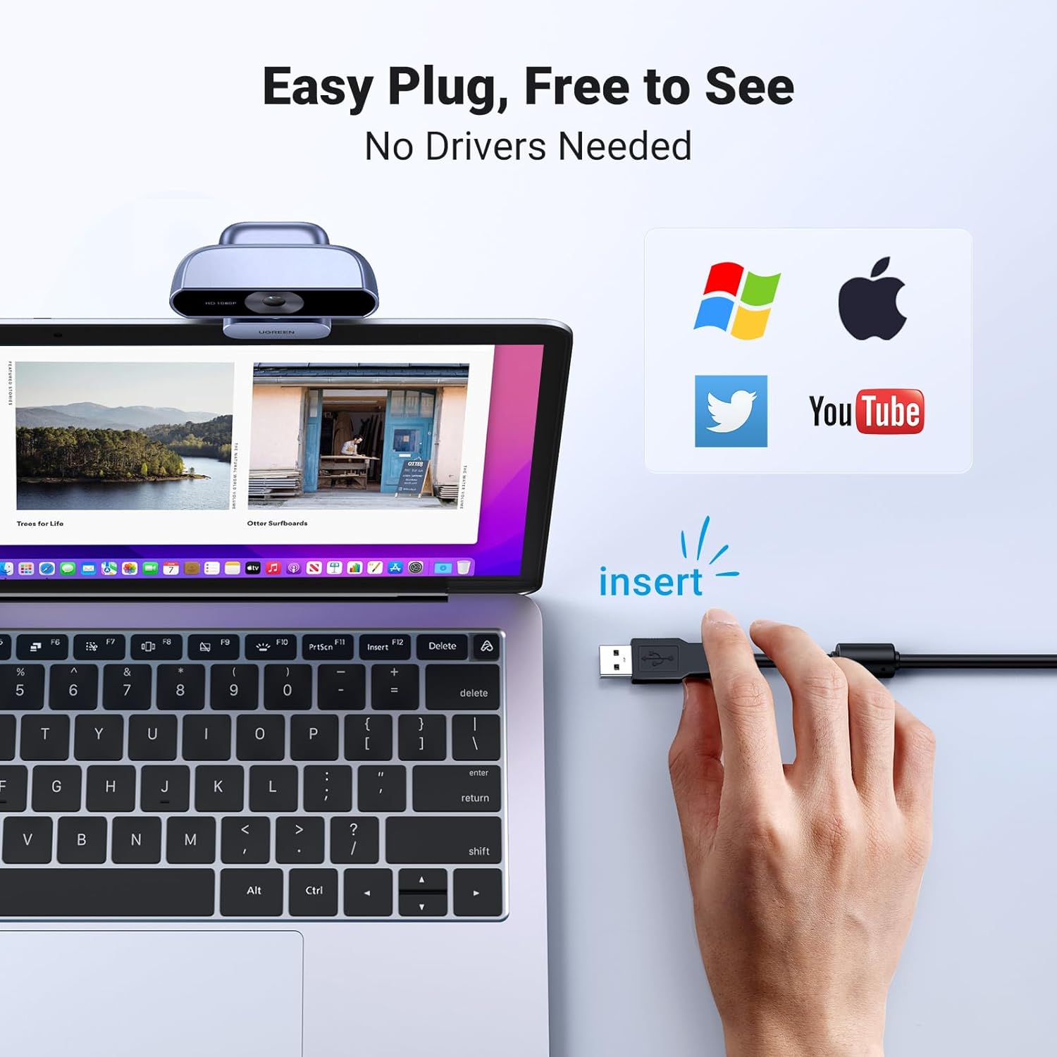 UGREEN USB FHD Webcam - CM678