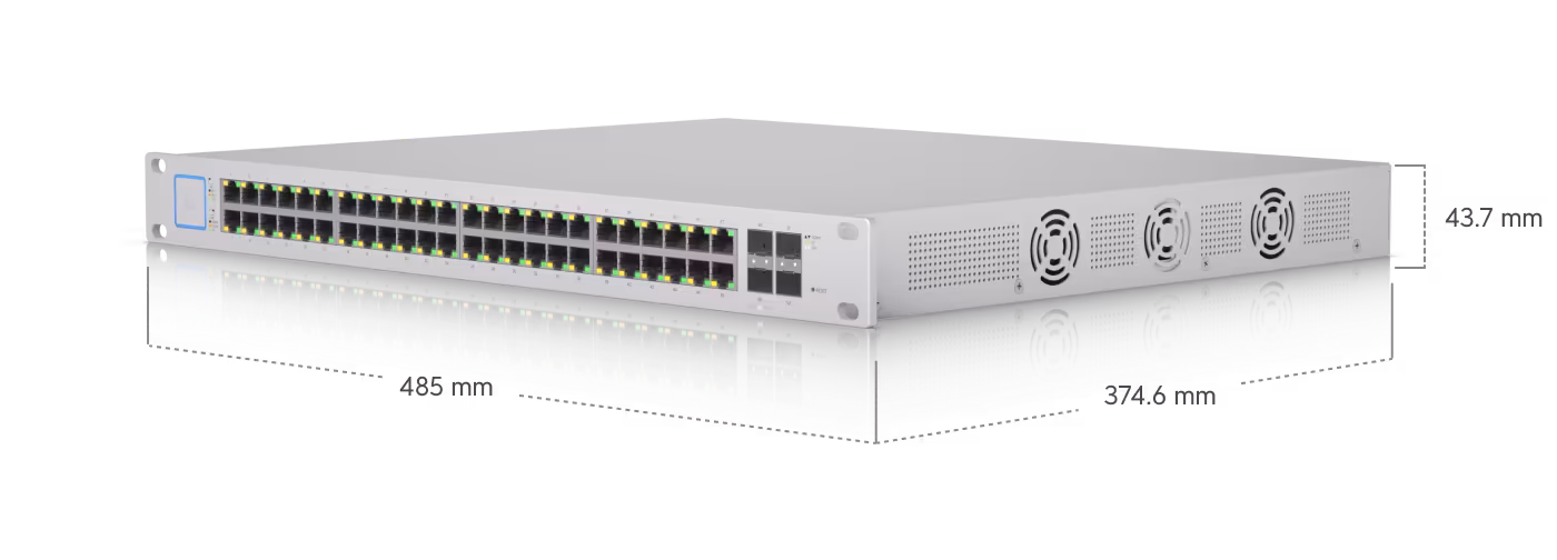 US-48-500W – Ubiquiti UniFi Switch 48-port Gigabit PoE Switch 500W 