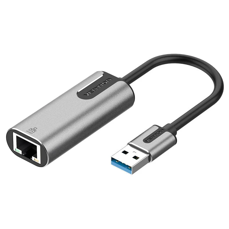 Vention USB 3.0 TO GIGABIT ETHERNET ADAPTER Gray 0.15M Aluminum Alloy Type