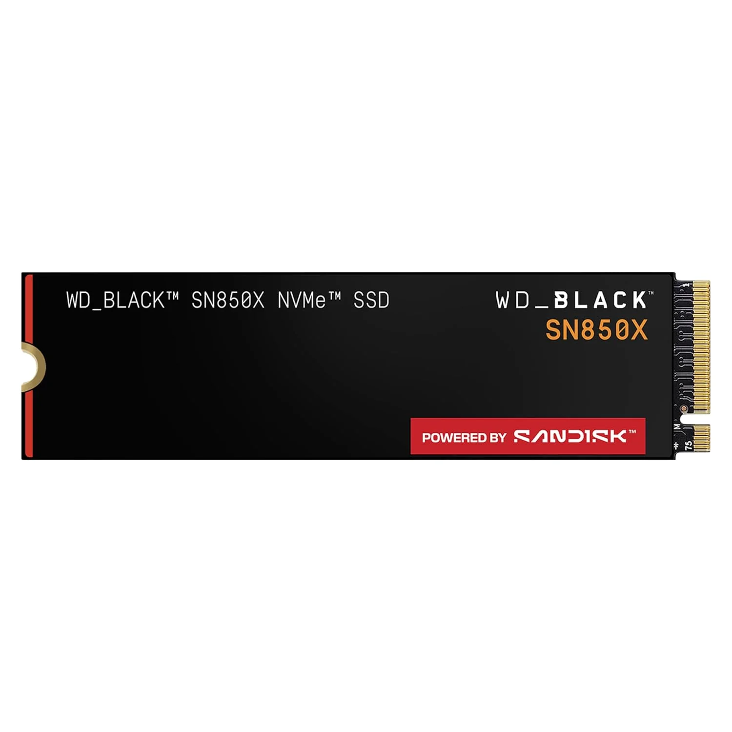 WD Black SN850X Internal SSD NVMe 2TB M.2 2280 PCIe Gen4 Sequential read up to 7300MBs - WDS200T2X0E